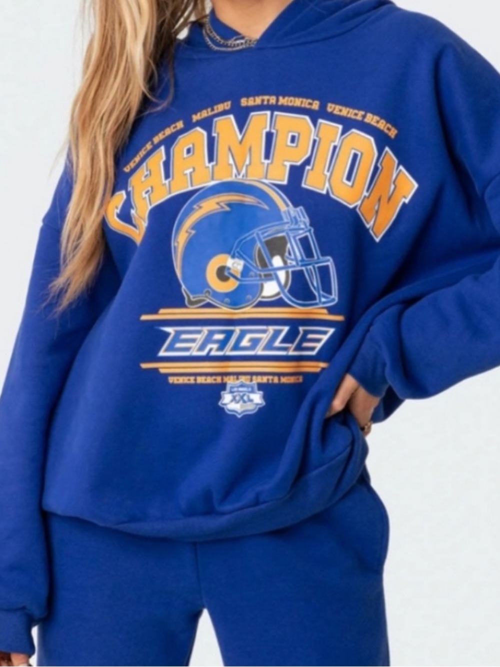 Edikted NWOT La Champion Eagle Hooded Sweatshirt